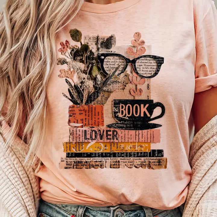 Book Lover, Collage Glasses Shirt